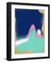 Blue and Luminous Greeen Liquid-Little Dean-Framed Photographic Print