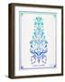 Blue and Ombre La Mort-Cat Coquillette-Framed Art Print