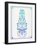 Blue and Ombre La Mort-Cat Coquillette-Framed Art Print