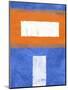 Blue and Orange Abstract Theme 2-NaxArt-Mounted Art Print