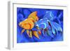 Blue And Orange Fish-Ata Alishahi-Framed Giclee Print