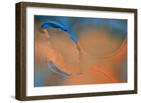 Blue and Orange Flow-Cora Niele-Framed Photographic Print