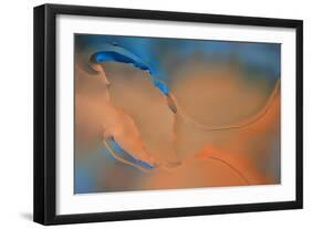 Blue and Orange Flow-Cora Niele-Framed Photographic Print