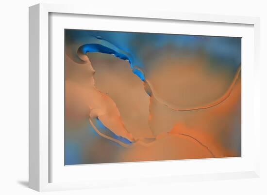 Blue and Orange Flow-Cora Niele-Framed Photographic Print