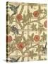 Blue and Orange Trellis Wallpaper Design, 1864-William Morris-Stretched Canvas