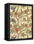 Blue and Orange Trellis Wallpaper Design, 1864-William Morris-Framed Stretched Canvas