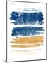 Blue and Orange Watercolor 3-Denise Brown-Mounted Art Print