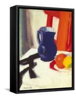 Blue And Orange-Francis Cadell-Framed Stretched Canvas