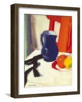 Blue And Orange-Francis Cadell-Framed Art Print