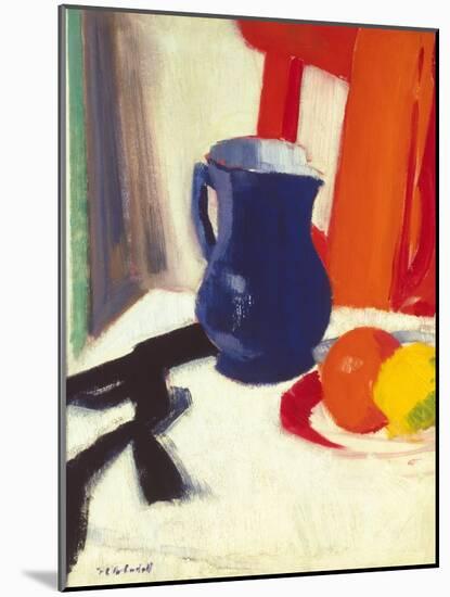 Blue And Orange-Francis Cadell-Mounted Art Print