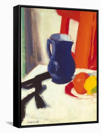 Blue And Orange-Francis Cadell-Framed Stretched Canvas