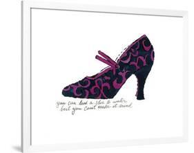 Blue and Pink Shoe, c.1955-Andy Warhol-Framed Giclee Print