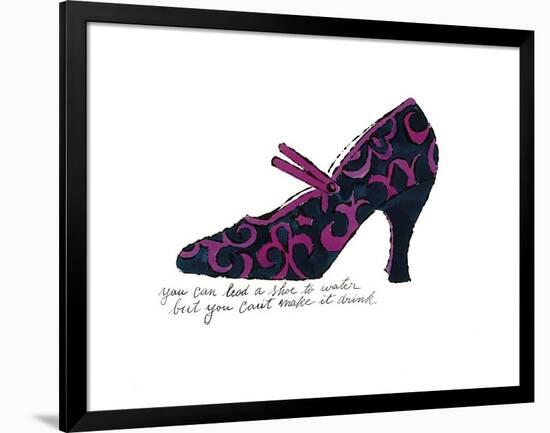 Blue and Pink Shoe, c.1955-Andy Warhol-Framed Giclee Print