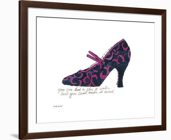 Blue and Pink Shoe, c.1955-Andy Warhol-Framed Giclee Print