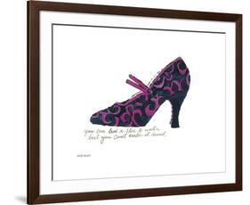 Blue and Pink Shoe, c.1955-Andy Warhol-Framed Giclee Print