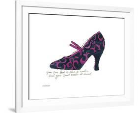 Blue and Pink Shoe, c.1955-Andy Warhol-Framed Giclee Print
