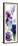 Blue and Purple Mixed Garden I Panel II-Shirley Novak-Framed Art Print