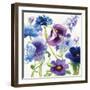 Blue and Purple Mixed Garden I-Novak Shirley-Framed Premium Giclee Print