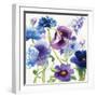 Blue and Purple Mixed Garden I-Novak Shirley-Framed Premium Giclee Print