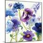 Blue and Purple Mixed Garden I-Novak Shirley-Mounted Premium Giclee Print