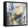 Blue and Sienna Abstract-Danhui Nai-Framed Stretched Canvas