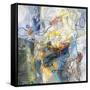 Blue and Sienna Abstract-Danhui Nai-Framed Stretched Canvas