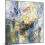 Blue and Sienna Abstract-Danhui Nai-Mounted Art Print