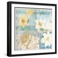 Blue and White 02-Maria Trad-Framed Giclee Print