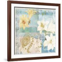 Blue and White 02-Maria Trad-Framed Giclee Print