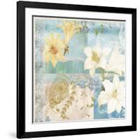 Blue and White 02-Maria Trad-Framed Giclee Print