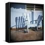 Blue and White Chair Outside House, Vinales, Cuba, West Indies, Central America-Lee Frost-Framed Stretched Canvas