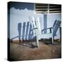 Blue and White Chair Outside House, Vinales, Cuba, West Indies, Central America-Lee Frost-Stretched Canvas