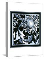 Blue and White Floral Motif II-Vision Studio-Stretched Canvas