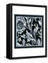 Blue and White Floral Motif IV-Vision Studio-Framed Stretched Canvas