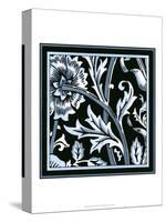 Blue and White Floral Motif IV-Vision Studio-Stretched Canvas