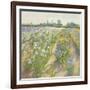 Blue and White Irises, Wortham-Timothy Easton-Framed Giclee Print