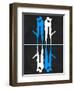 Blue and White Kiss-Felix Podgurski-Framed Art Print