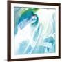 Blue and White Linear Abstract, c. 2008-Pier Mahieu-Framed Premium Giclee Print