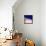 Blue and White, Miami-Tosh-Framed Stretched Canvas displayed on a wall