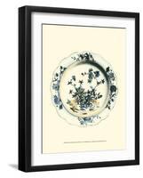 Blue and White Porcelain Plate I-null-Framed Art Print