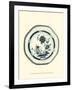 Blue and White Porcelain Plate II-null-Framed Art Print