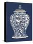 Blue and White Porcelain Vase I-Vision Studio-Stretched Canvas