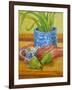 Blue and White Pot, Jug and Pears-Joan Thewsey-Framed Giclee Print