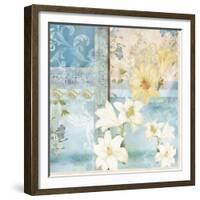 Blue and White-Maria Trad-Framed Giclee Print