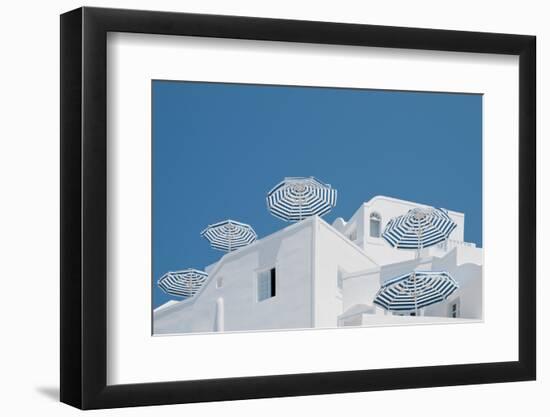 Blue and white-Linda Wride-Framed Photographic Print