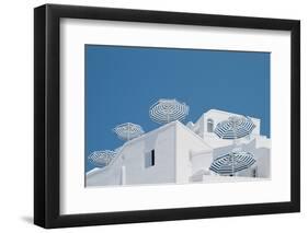 Blue and white-Linda Wride-Framed Photographic Print