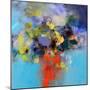 Blue and Yellow Flowers-Marianne Quinzin-Mounted Art Print