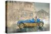 Blue and Yellow Maserati of Bira-Peter Miller-Stretched Canvas