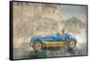 Blue and Yellow Maserati of Bira-Peter Miller-Framed Stretched Canvas