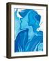 Blue Angel-Rabi Khan-Framed Art Print